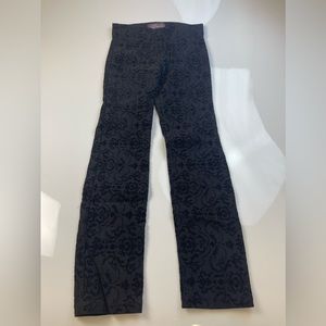 Joyous Women Leggings Black Embossed flower                               X41-17